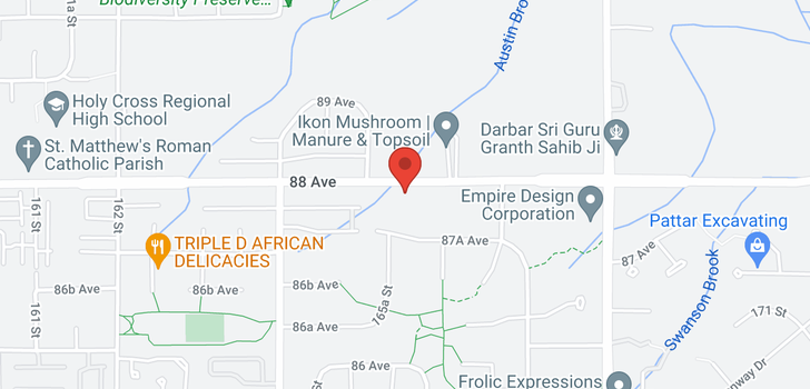 map of 16550 88 AVENUE
